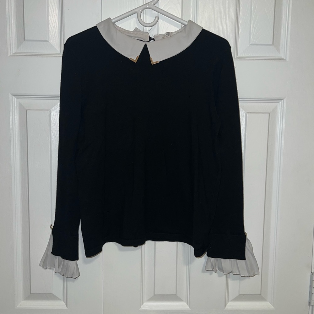 Chic Black and White Women's Blouse
